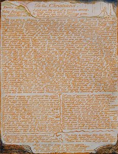 Aan de Christenen..., Plaat 77 uit Jeruzalem, 1804-20 door William Blake
